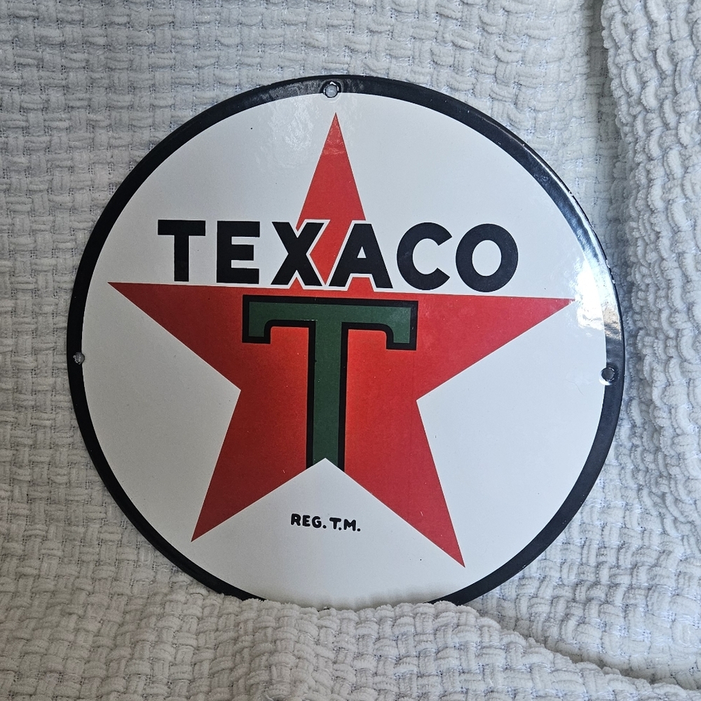 Texaco Sign, Good Quality, Heavy